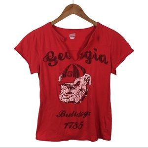 WS680 Soffe UGA Georgia Bulldogs Game Shirt L